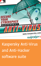 Kaspersky Anti-Virus and Anti-Hacker software